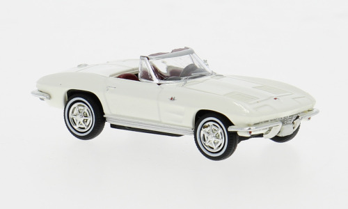 Brekina 18031 - H0 - Chevrolet Corvette C2, offen - weiß